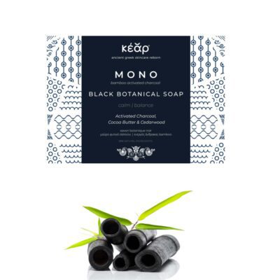 Kear MONO Black Botanical Soap with activated bamboo charcoal